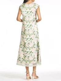 Sachin & Babi - Embroidered Annette Midi Dress