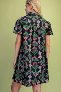 Gigio - Ruffle Collar Mini Dress