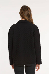 Mododoc - Quilted Long Sleeve Cardigan
