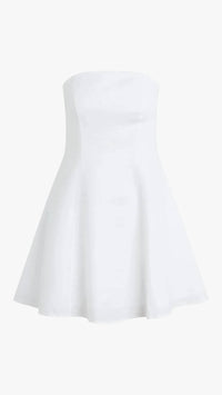 Favorite Daughter - Favorite Strapless Mini Linen Dress