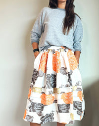 Claramonte - Manon Brocade Roses Skirt