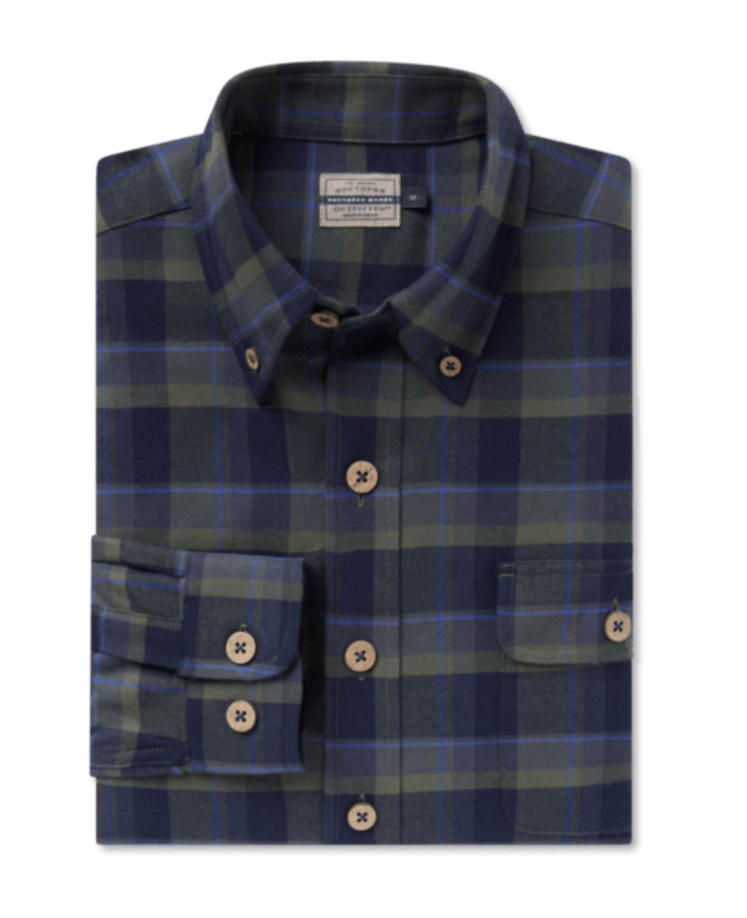 Southern Marsh - Men's Hemphill Twill Flannel Button Down