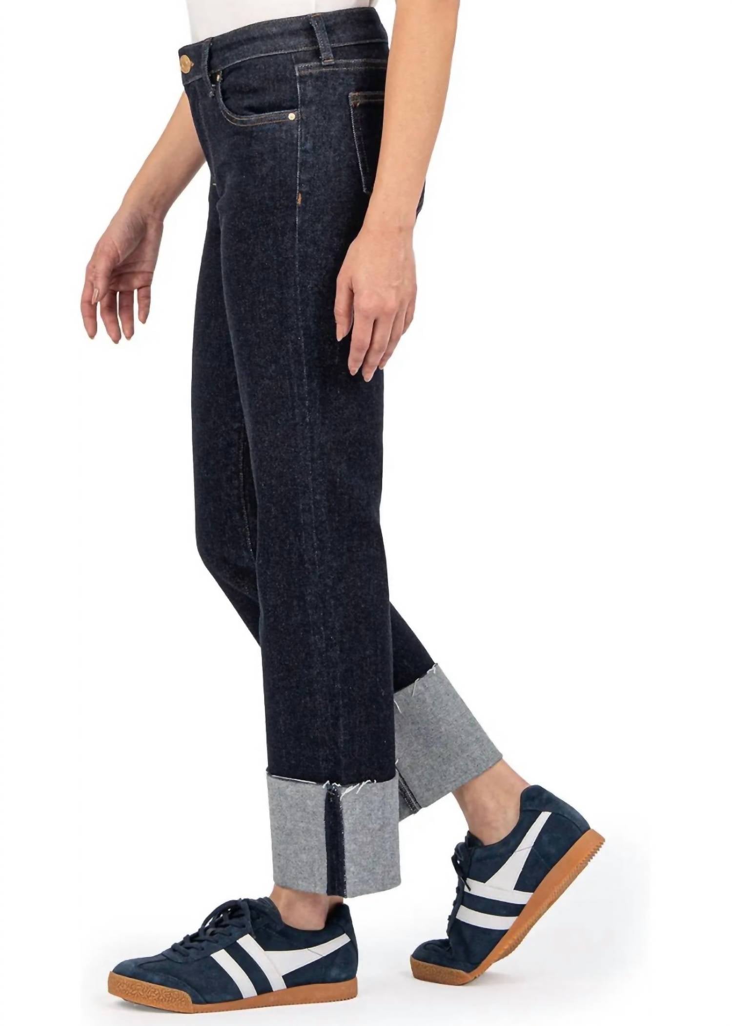 Kut From The Kloth - Fay Raw Hem Cuff Jeans