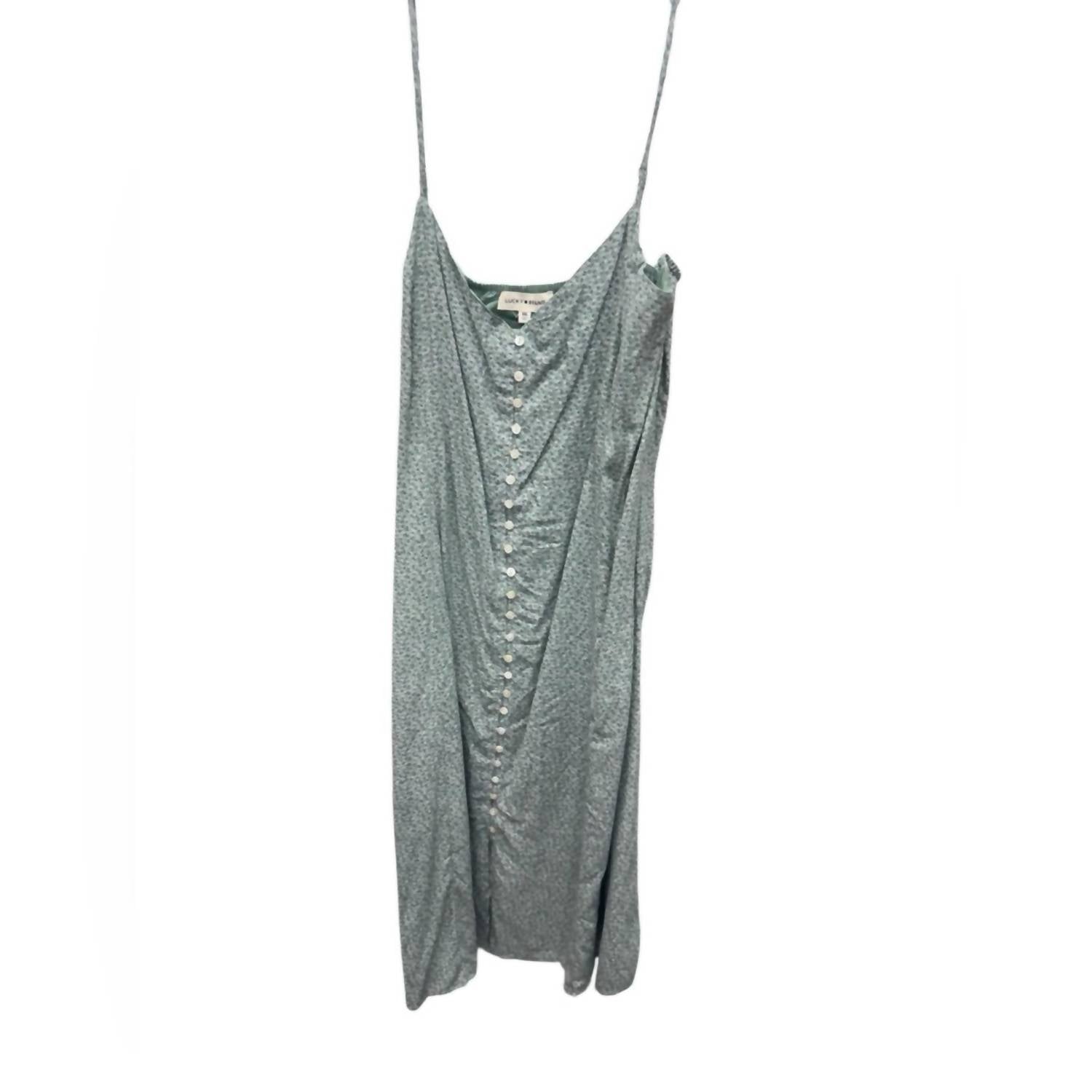 Lucky Brand - V-neck Button Down Midi Dress