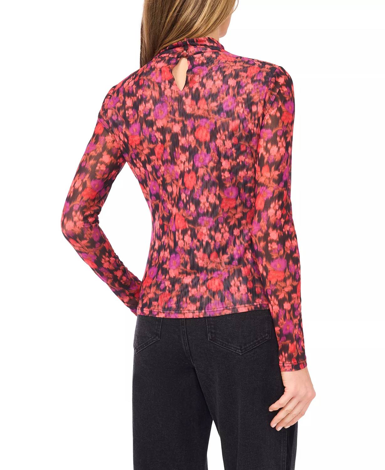 Cece - Fitted Long Sleeve Turtleneck Top