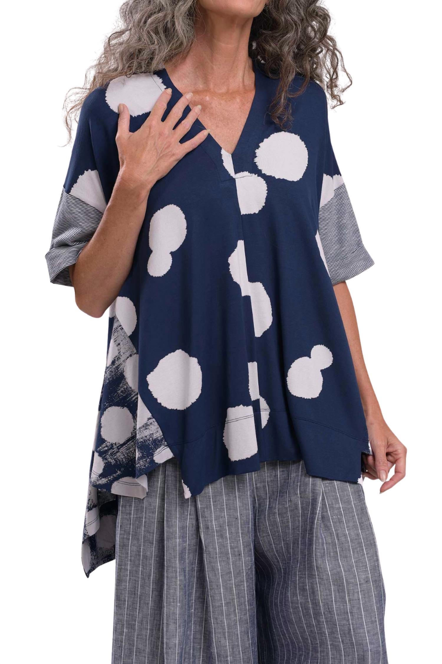 Alembika - Mixed Print Trapeze Top