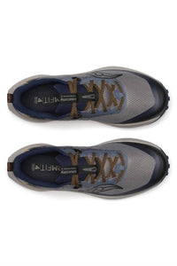 SAUCONY Men's Peregrine 15 Traill Shoes in cinder navy bleu - men's shoe - view 4