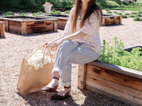 Eternelle Parisian Stripe Pants in navy - women's pants - detail view