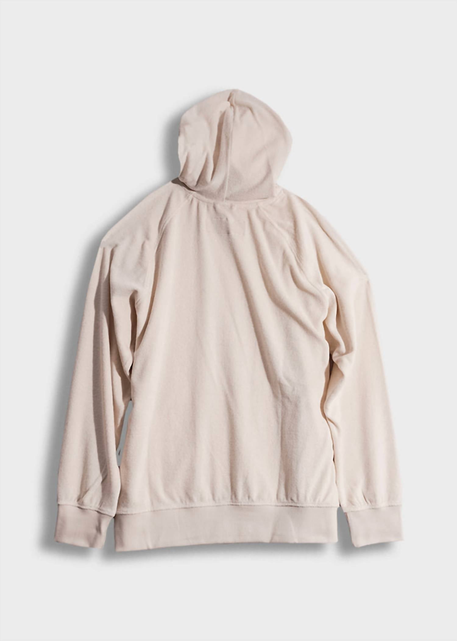Iron & Resin Men's Maker Hoodie in natural - men's shirt - detail view