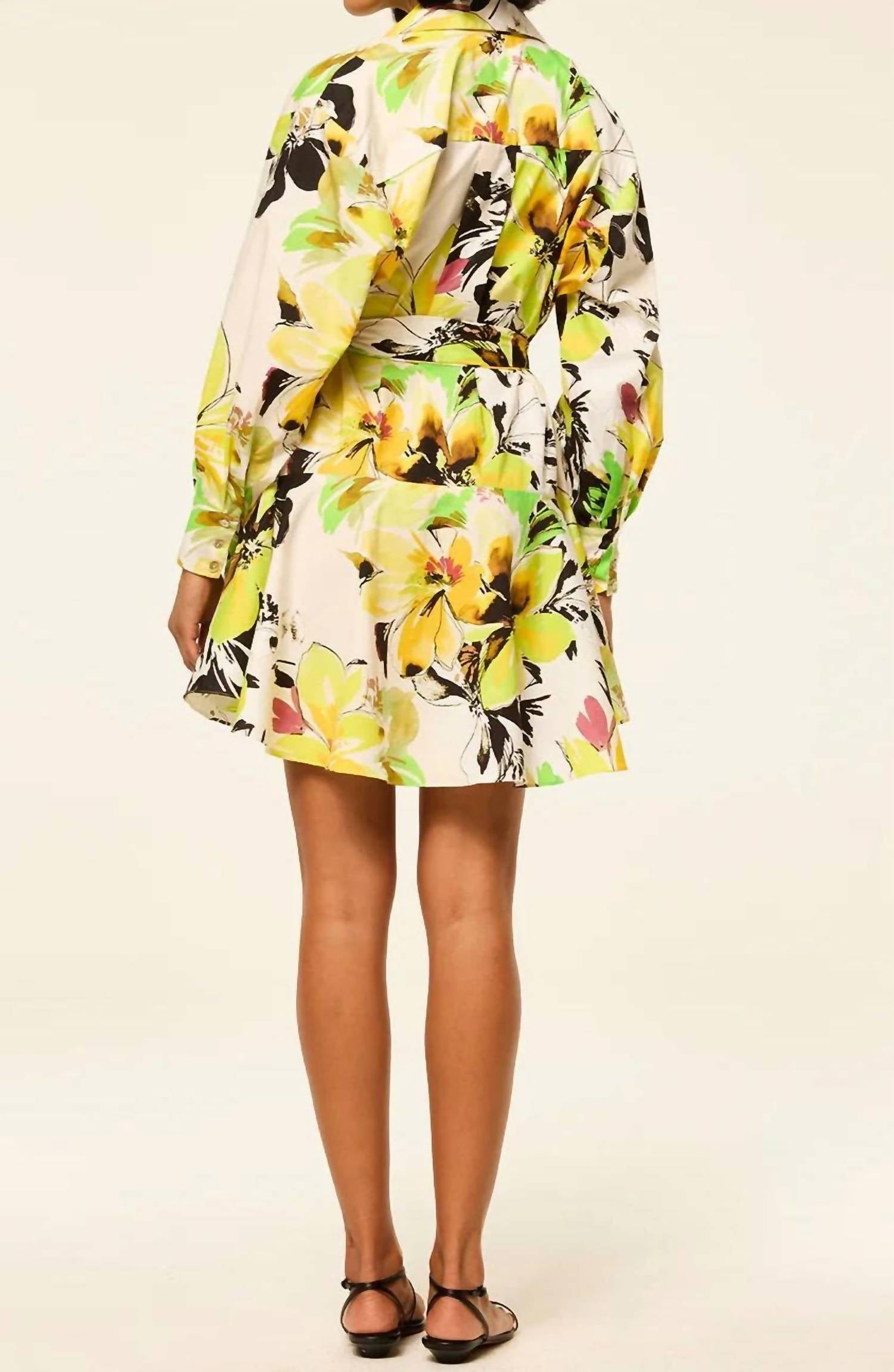 Misa Los Angeles - Alora Long Sleeve Mini Shirt Dress
