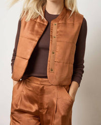 Lilla P - Satin Quilted Vest
