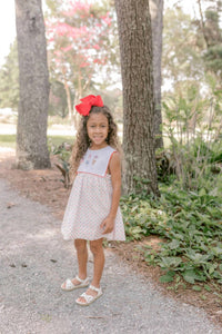 KREWE Popsicle Trio Swiss Dot Dress in white - kids' dress - alternate view