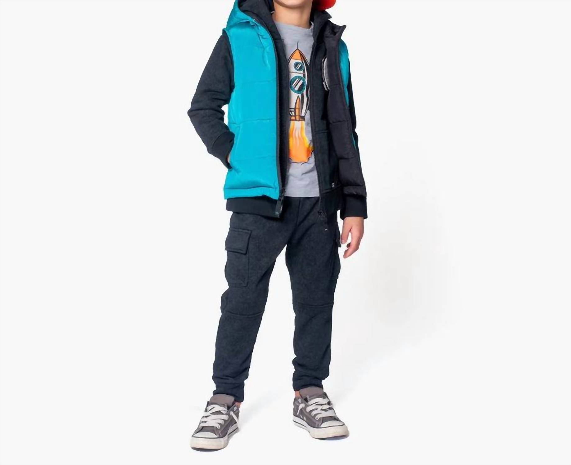 Appaman Kid's Reversible Vest in blue jewel - item