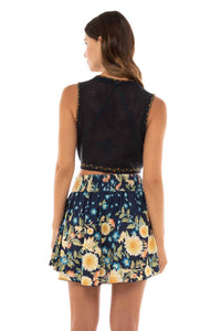 Agua Bendita - Violet Jardim Skirt