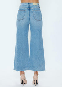 PISTOLA Lana Crop Wide Leg Jean in bistro - women's jeans - detail view