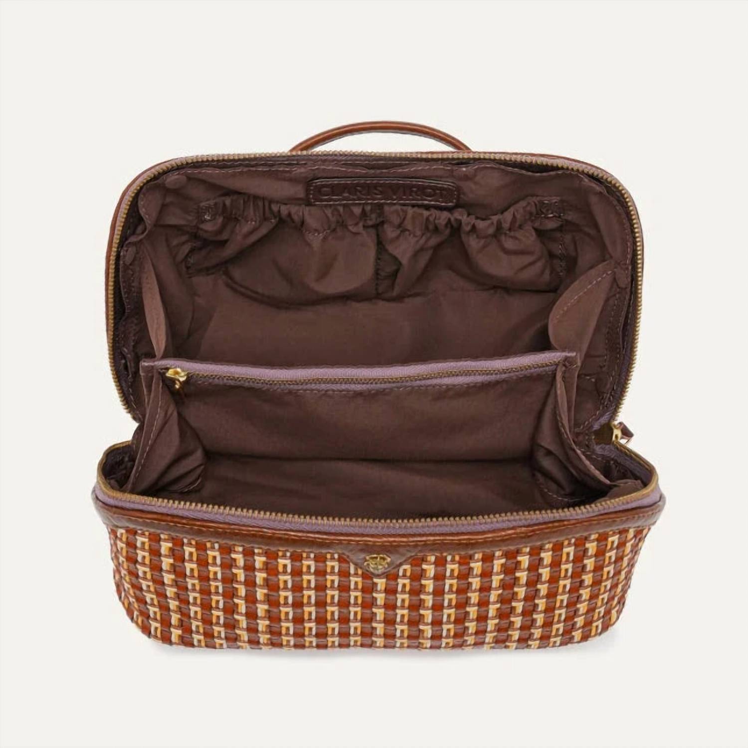 Clare V. - Women's Fusealis Woven Leather Charlotte Case