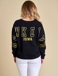 Stewart Simmons - Sequin Boxy Iowa Sweatshirt