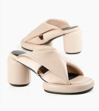 All Black - Women's Mod Collar Mules