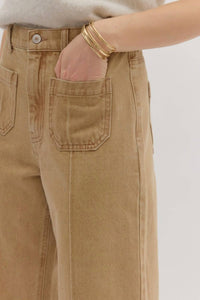 entro Chestnut Glow Jeans in camel - women's jeans - view 4