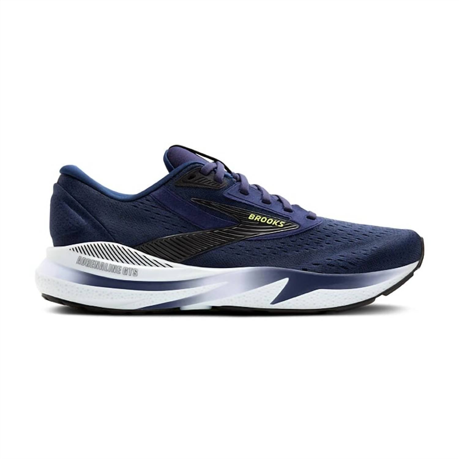 BROOKS Men's Adrenaline Gts 24 Running Shoes in peacoat black sharp green 3 - men's shoe