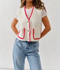 Aaron & Amber - Binding Sweater Vest