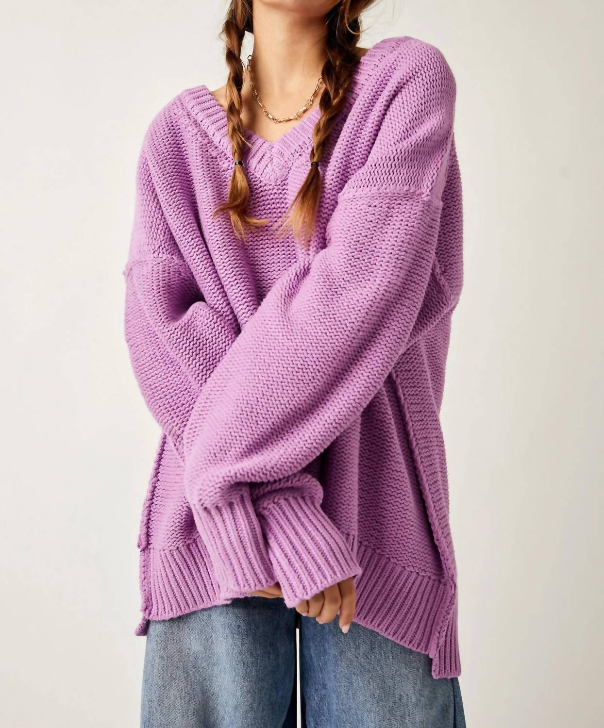 Free People - Alli V-neck Sweater