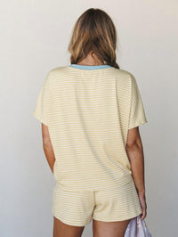 Anniewear - Loose Fit Stripe Knit Top