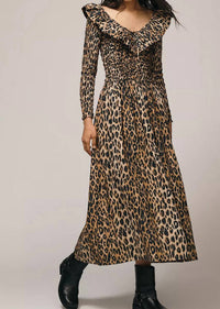 Damson Madder - Harper Shirred Midi Dress