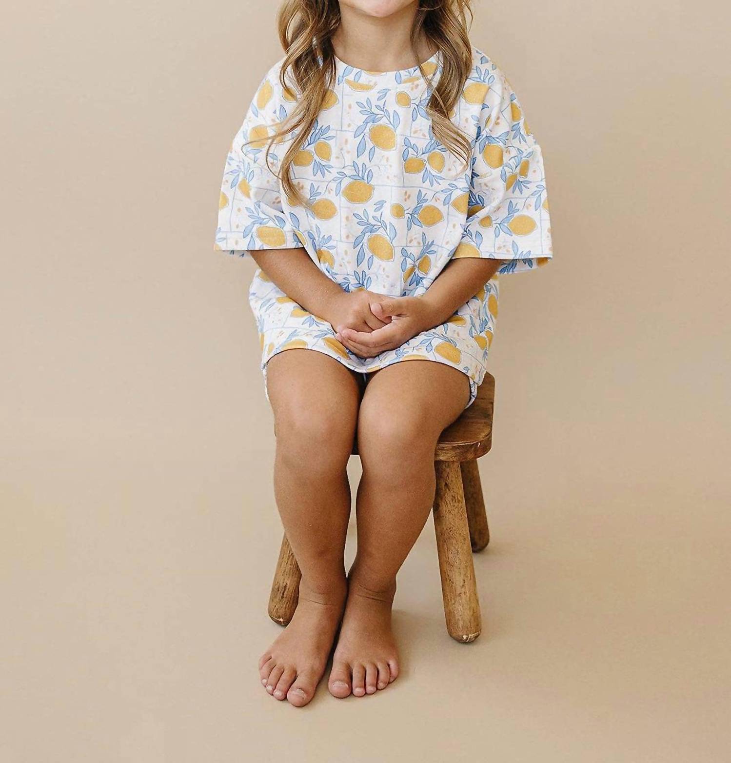 Lucky Panda Kids - Kids Lemon Shorts Set