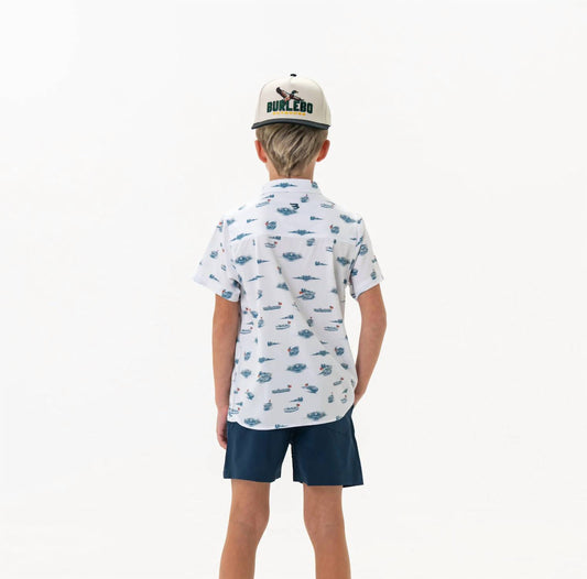 Burlebo - Boy's Youth Perf Button Up
