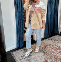 ee:some Coco Mineral wash Jacket in beige - women's jacket - view 4
