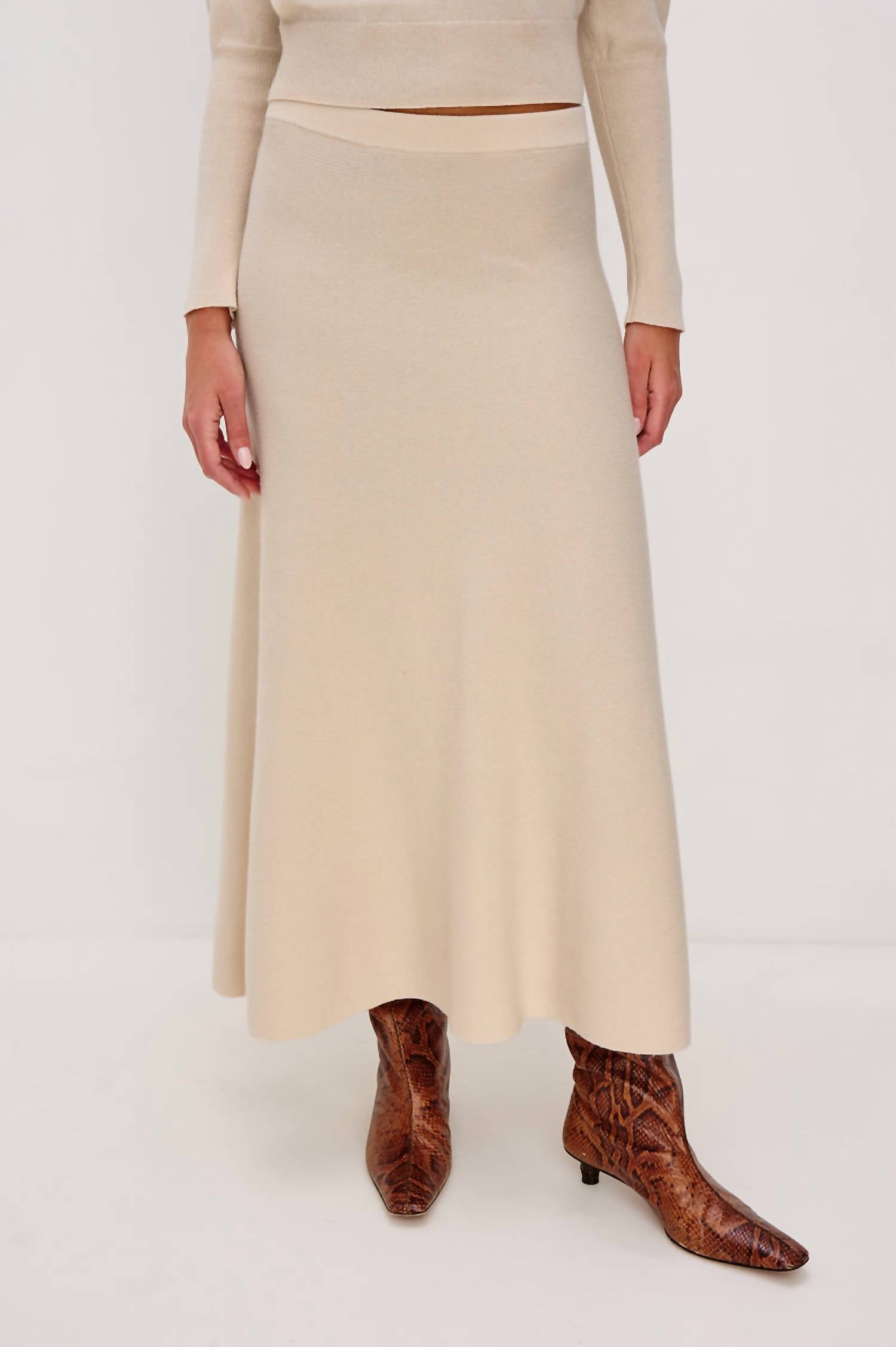 Rails Odita Maxi Skirt in winter ivory - women's skirt - detail view