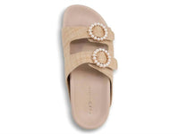 Koko + Palenki Women's Mia Flat Sandal in natural raffia - women's sandal - detail view