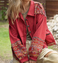 Pol - Embroidered Shacket