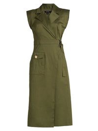 Toccin - Silvia Safari Wrap Midi Dress