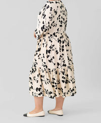 Bitte Kai Rand - Gingko Leaves Flounce Dress - Plus Size