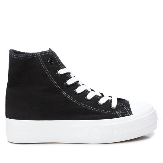 Xti - Women's Canvas High-Top Sneakers