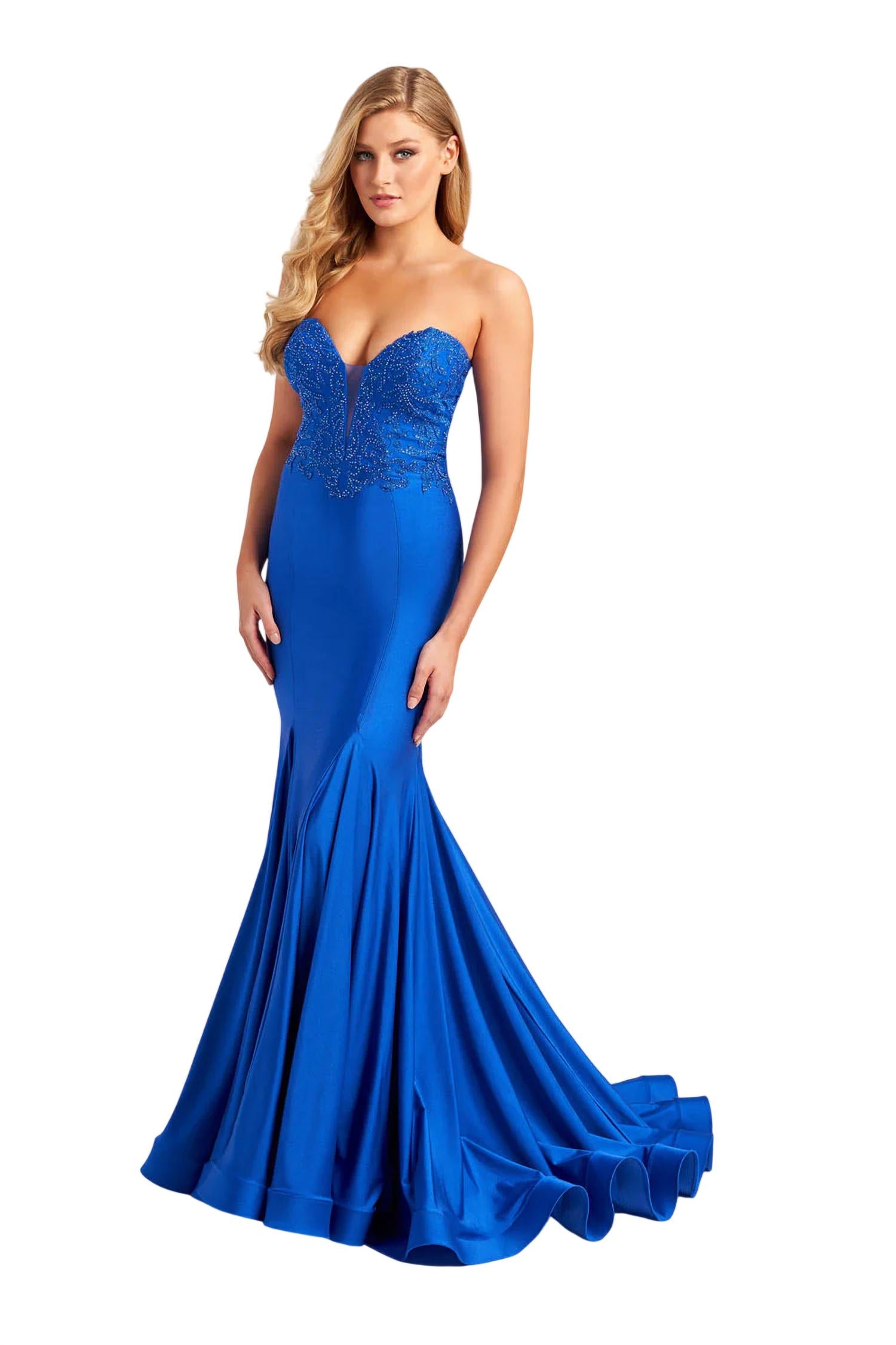 Colette By Mon Cheri - Beaded Sweetheart Prom Dress