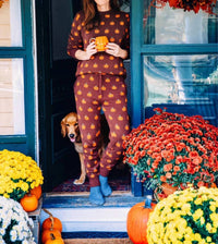 Kiel James Patrick Country Pumpkin Joggers in brown - women's pants