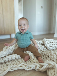 Pops Polos - Kids' Classic Plaid Onesie