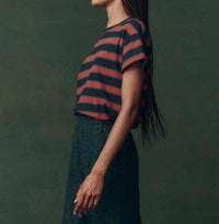 The Great. - Bridle Boxy Crewneck Top