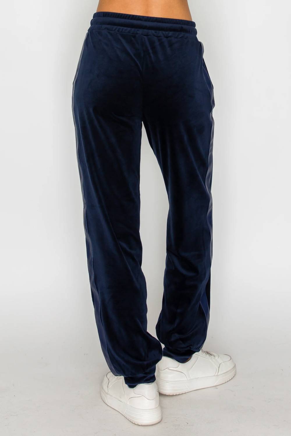 Knit Riot - Velour Track Jogger Pants
