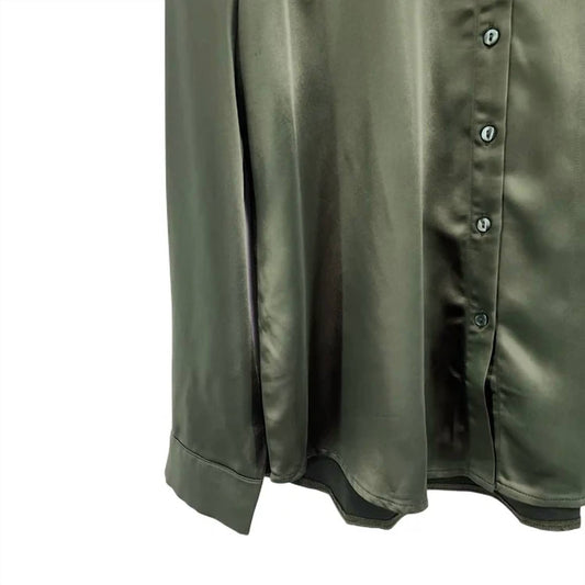 Charlie B - Women's Printed Gusty Satin Shirt