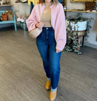Tcec - Petal Pop Open Front Cardigan