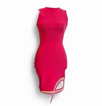 F&P - Women's Bodycon Dress With Rhinestone Trim