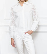 Zero Degrees Celsius - Mix Woven 3D Lace Shirt