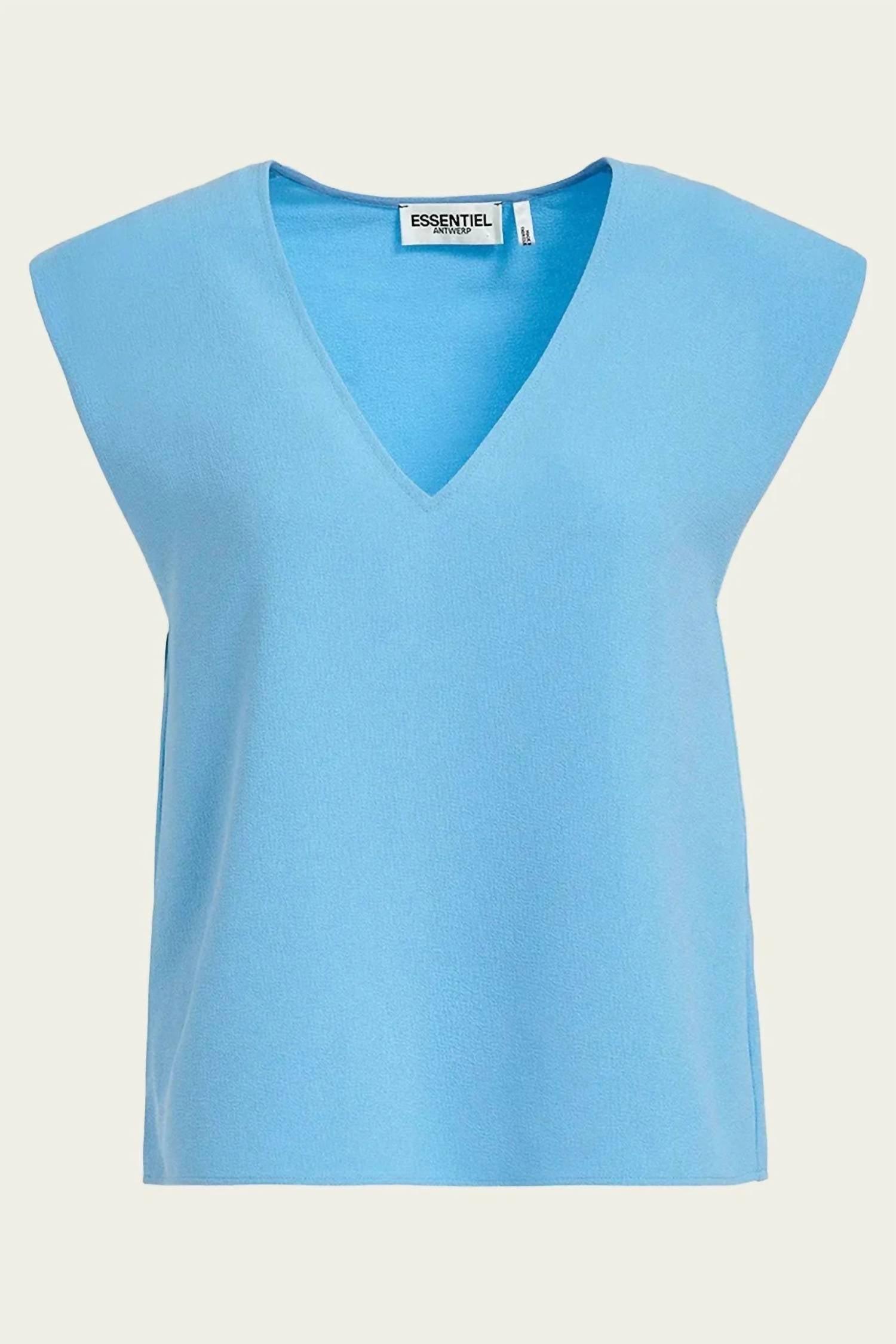 Essentiel Antwerp - Falling Sleeveless V-neck Top