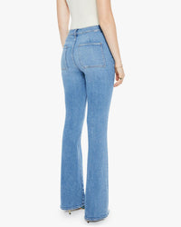 Mother Drama Flared Leg Jeans in tasty waves - women's jeans - detail view