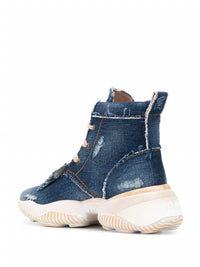 Hogan - Women's Interaction Denim High-top Sneakers Boots