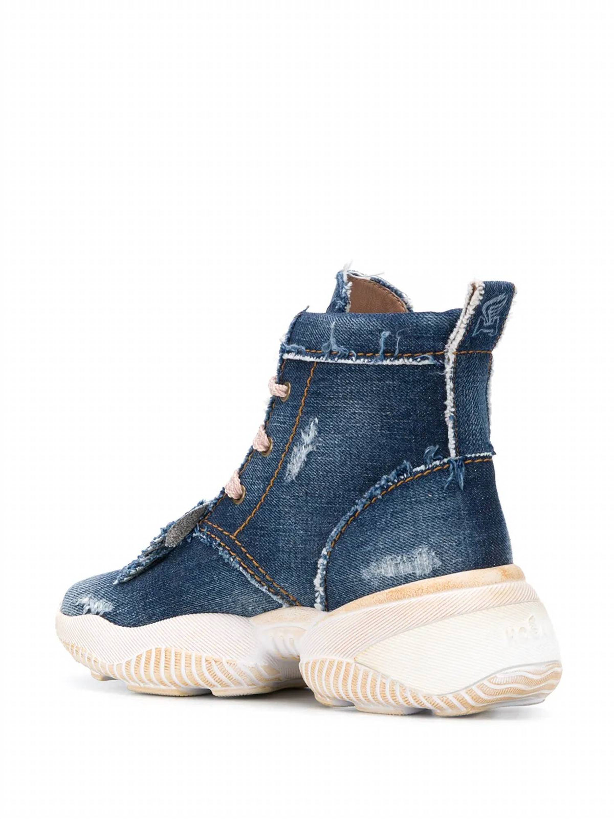 Hogan - Women's Interaction Denim High-top Sneakers Boots